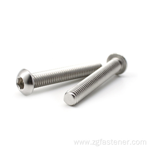 Stainless steel hex socket button head screws